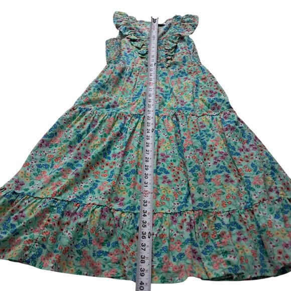 J. Crew Factory‎ Dress Women's 2 Petite Green Midi V Neck Smocked Cottagecore - Picture 15 of 16